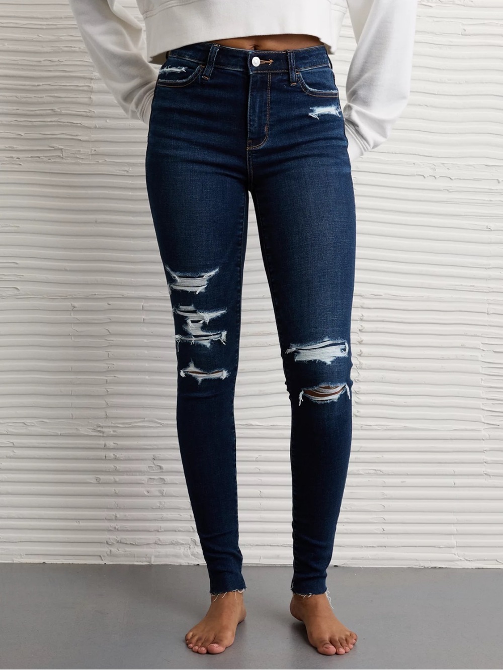 *X-LONG* American Eagle AE Next Level Ripped High-Waisted Jegging